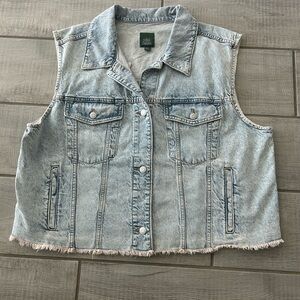 Wild Fable Light Blue Denim Vest